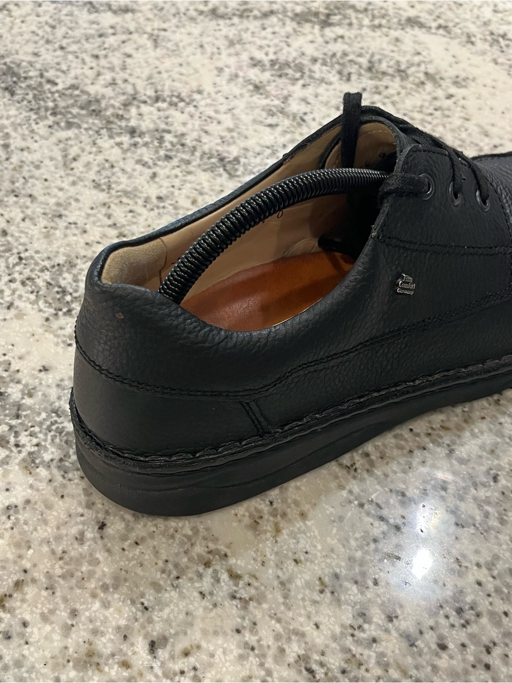 Finn Comfort Men’s Black Leather Shoes Size 9 Wide - Picture 9 of 12